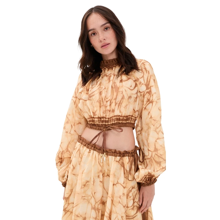 Zimmermann Indra Bodice Chocolate Tie Dye 4