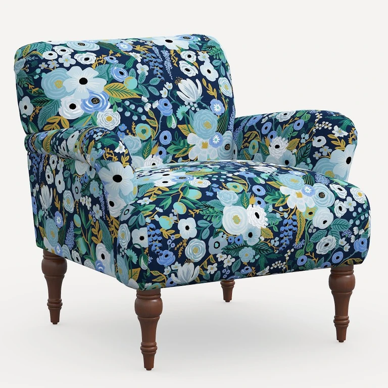 Bristol Garden Party Blue Accent Chair