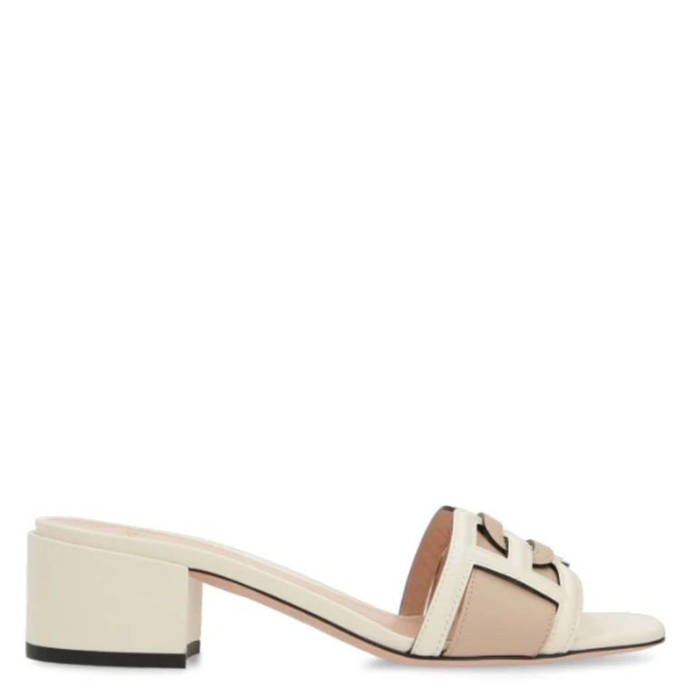 Bally Peoni B Chain Leather Sandals