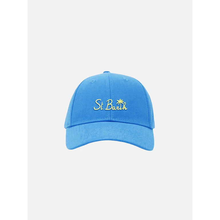Mc2 Saint Barth Peter Jr Cap With St. Barth Embroidery Blue Hat - Unisex