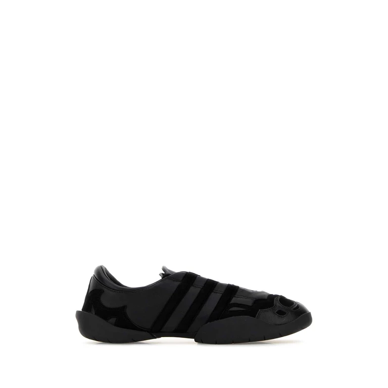 Y3 Yamamoto Black Leather Regu 2002 Sneakers Blackblackblack - Unisex