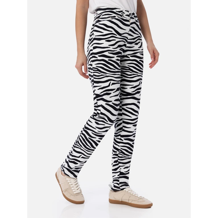 MC2 Saint Barth Woman Zebra Print Denim Belleville