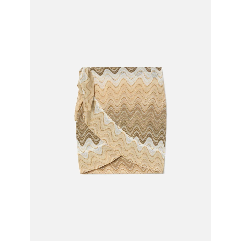 Mc2 Saint Barth Beige Angie Degradé Raschel Pareo Skirt - Women