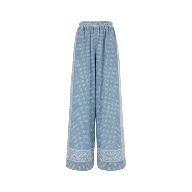 Ermanno Scervino D482p756ylt S4881 Stfazzolettodenimbianco Exterior: Silk Pantaloni
