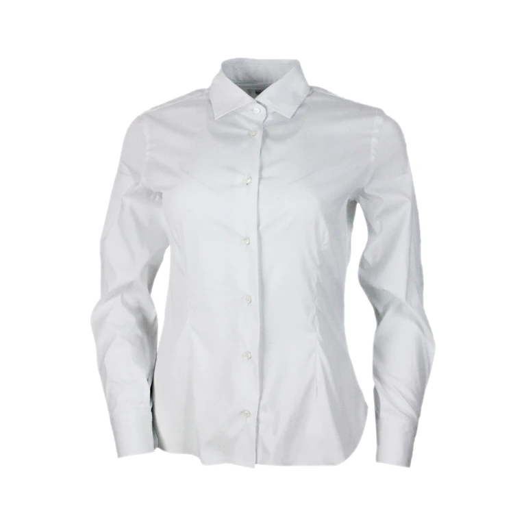 Barba Napoli Shirts White 78co 18pa 4ea - Women