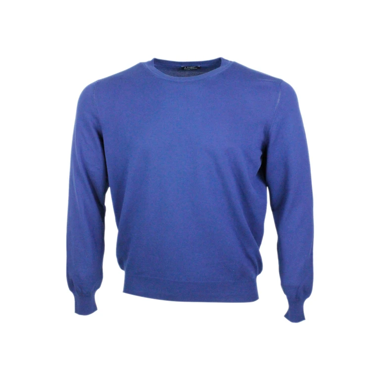 Barba Napoli Sweaters Verde Salvia 100co - Men