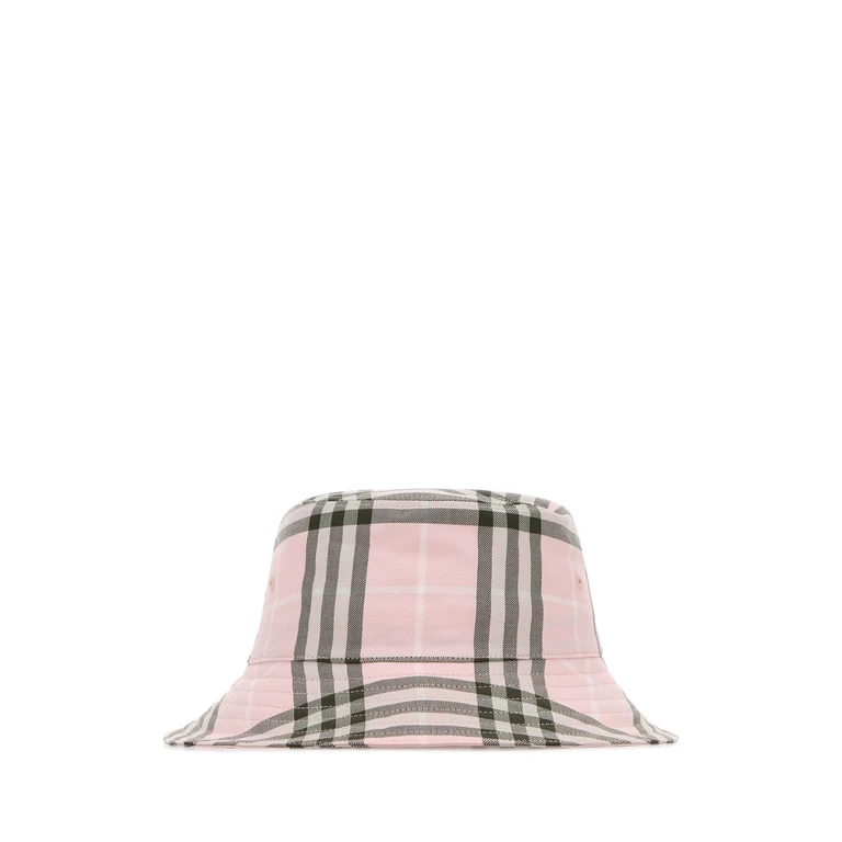 Burberry Embroidered Canvas Bucket Hat Mallowpinkipcheck Cappelli E Fasce Per Capelli - Women