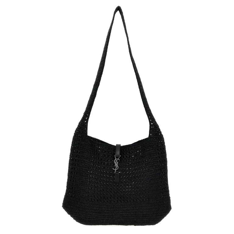 Saint Laurent Black Raffia Tote Bag - Unisex