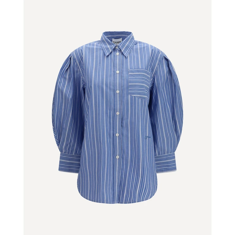 GANNI Striped cotton T-shirt Female 36