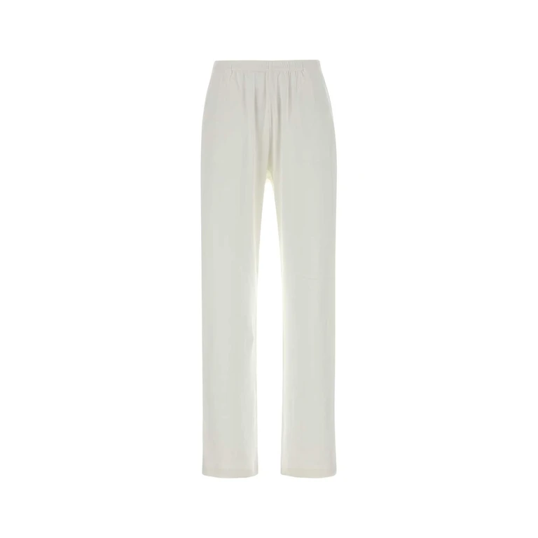 The Row White Cotton Kohana Joggers Exterior: Pantaloni - Women