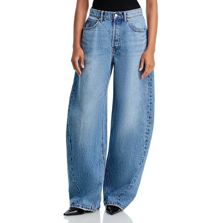 alexanderwang. t Blow Up High Rise Jeans in Vintage Light Indigo