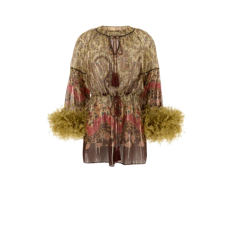 Valentino Garavani 8b3aebb7a54 Br9 Almondbeigemulticolor Maglie