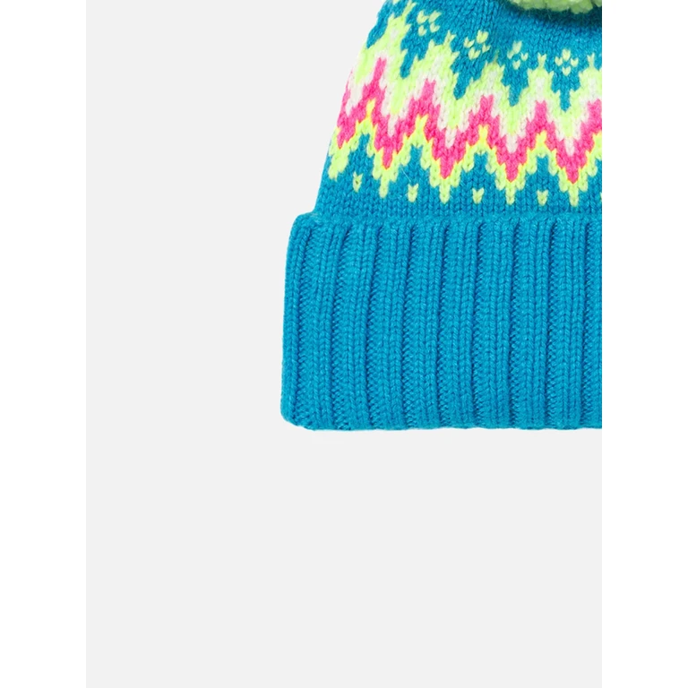 Mc2 Saint Barth Girl Beanie With Pompon Sky Hat - Unisex