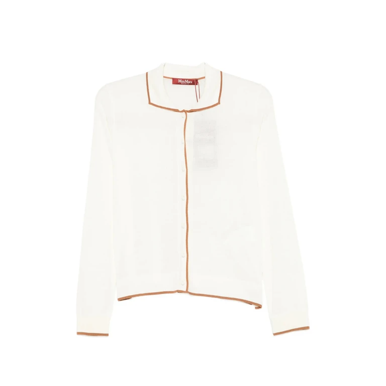 Max Mara Studio Contrast-trim Cardigan