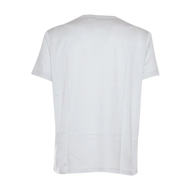 Dondup White T-shirt With Logo Plate