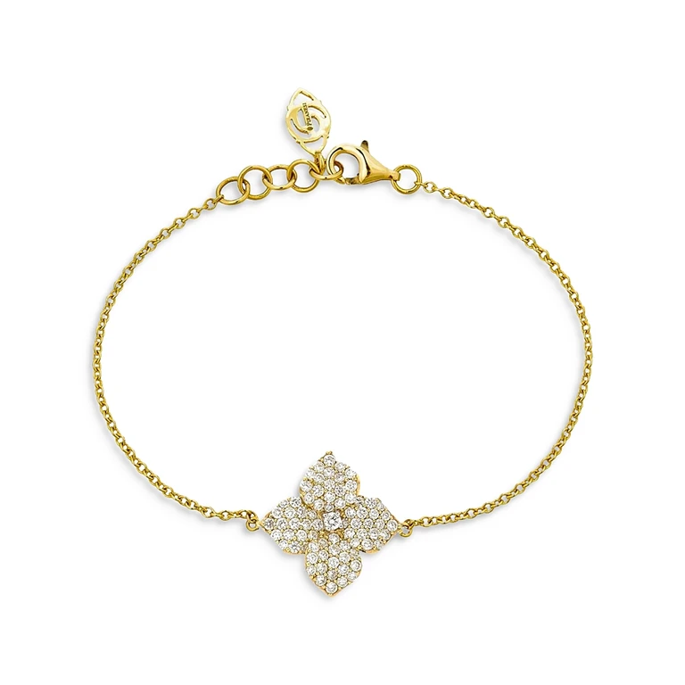 Piranesi 18K Yellow Gold Fiore Bracelet with Diamonds, 0.78 tcw