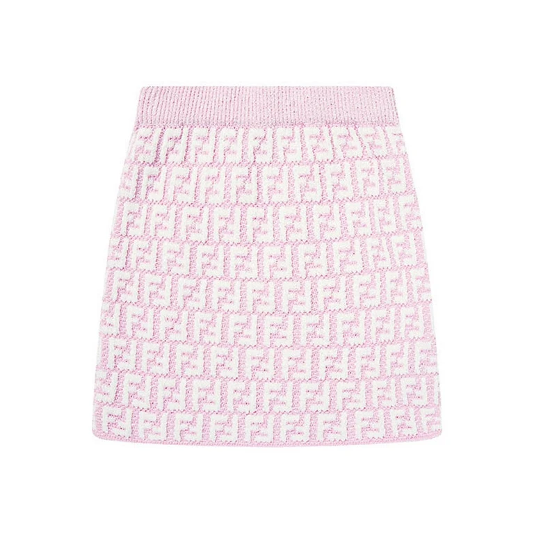Fendi Jr Jupe Midi - Rose