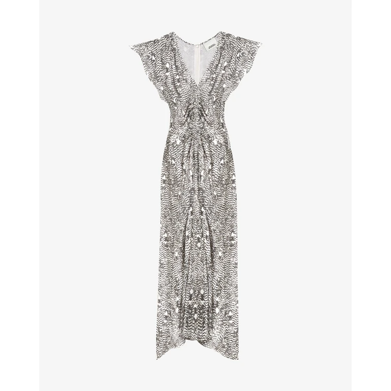 Robe Lyndsay - Femme - Noir Et Écru - Taille40 - Isabel Marant