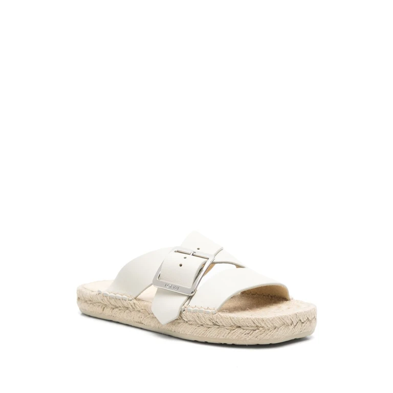 Loewe Paula'S Ibiza LOEWE PAULAS IBIZA Sandals White Calf Leather - Women