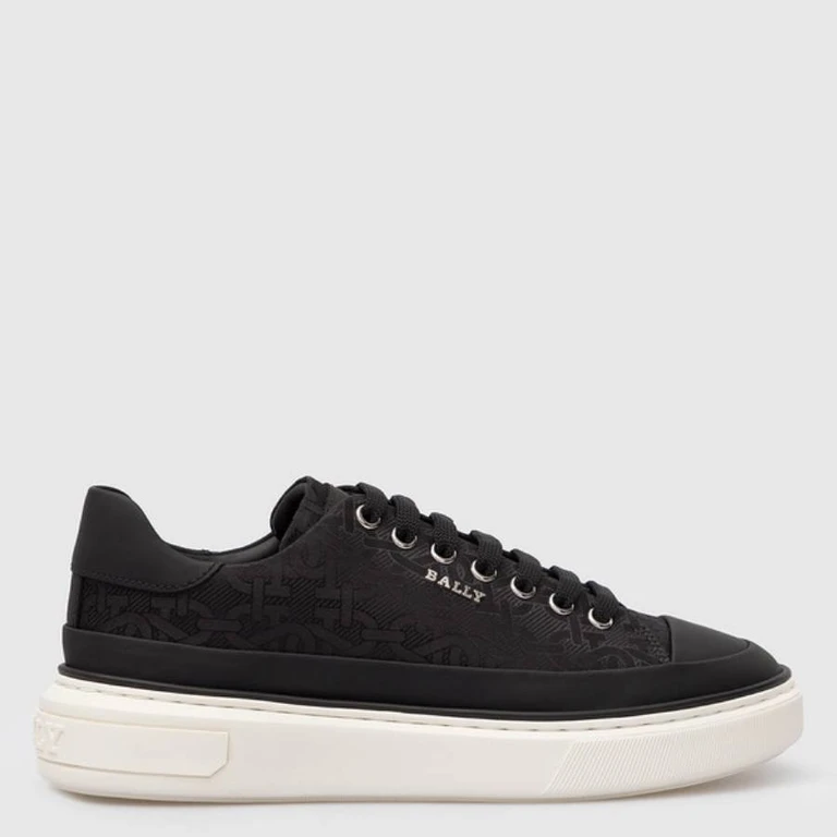 Bally Maily Monogram Low-Top Sneakers, Brand Size 37 ( US Size 6.5 )