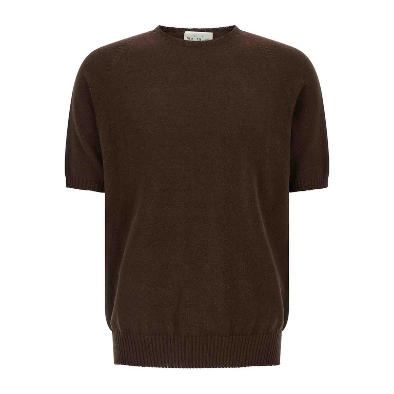 Ma'ry'ya Pull Col Rond - Marron
