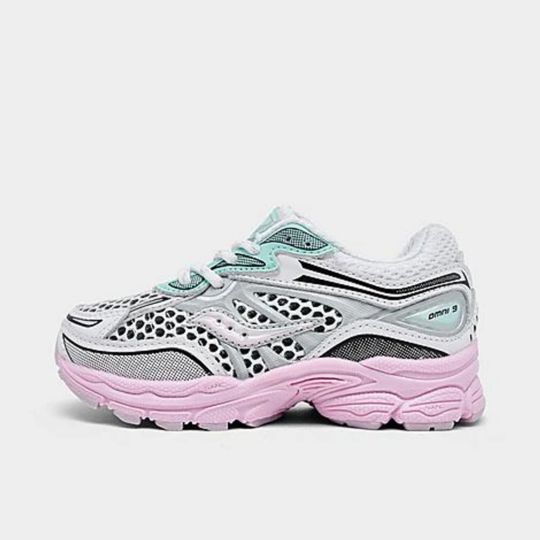 Saucony Infantil Criança Pequena Omni 9 Sapatos Casuais White/Red/Black