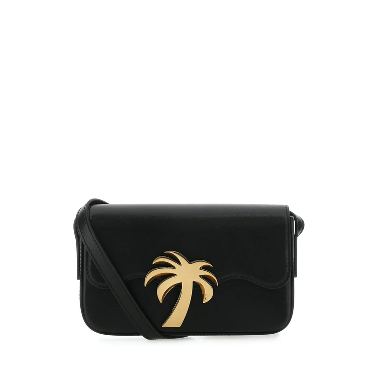 Palm Angels Pwnq012s23lea001 1076 Blackgold Borse A Tracolla