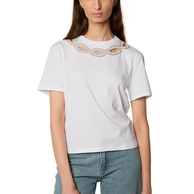 TRESSE Tobi Rhinestone Trim Tee