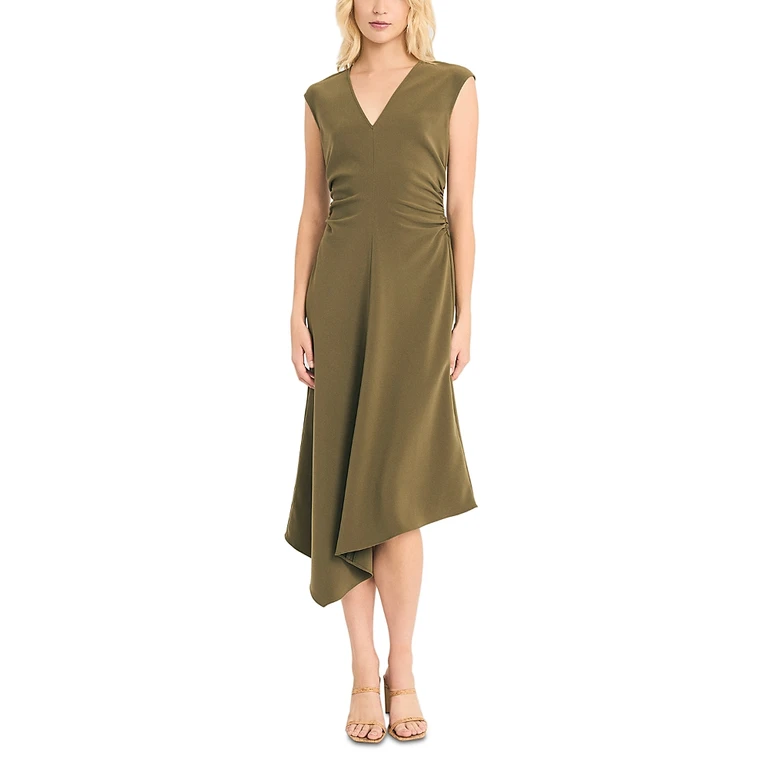 Luxely Asymmetrical Midi Dress