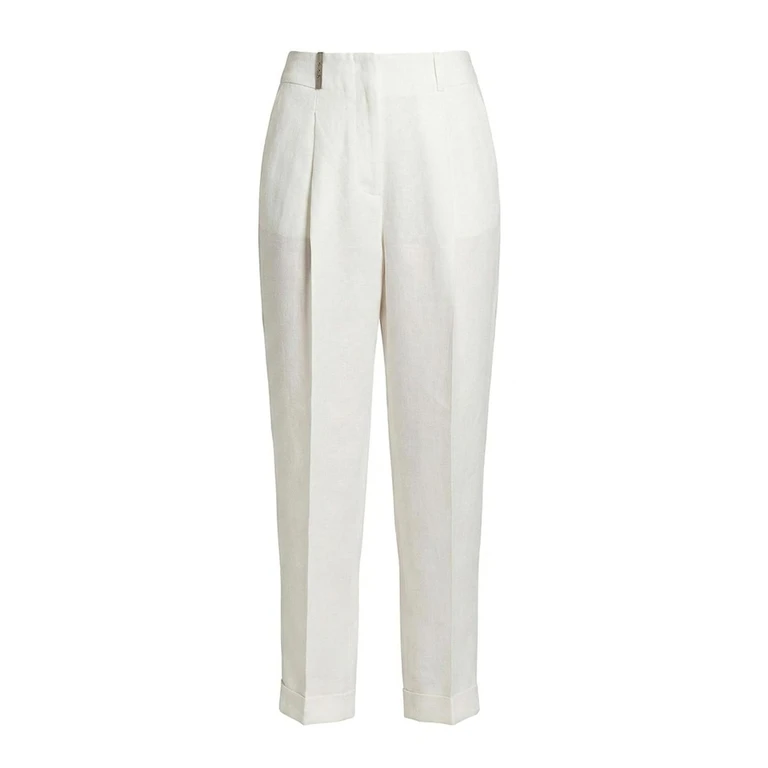 Peserico Pantalons Décontractés - Blanc