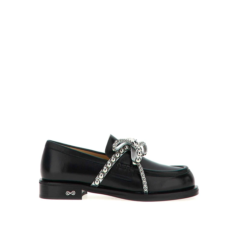 Mach & Mach Crystal Studs Loafers