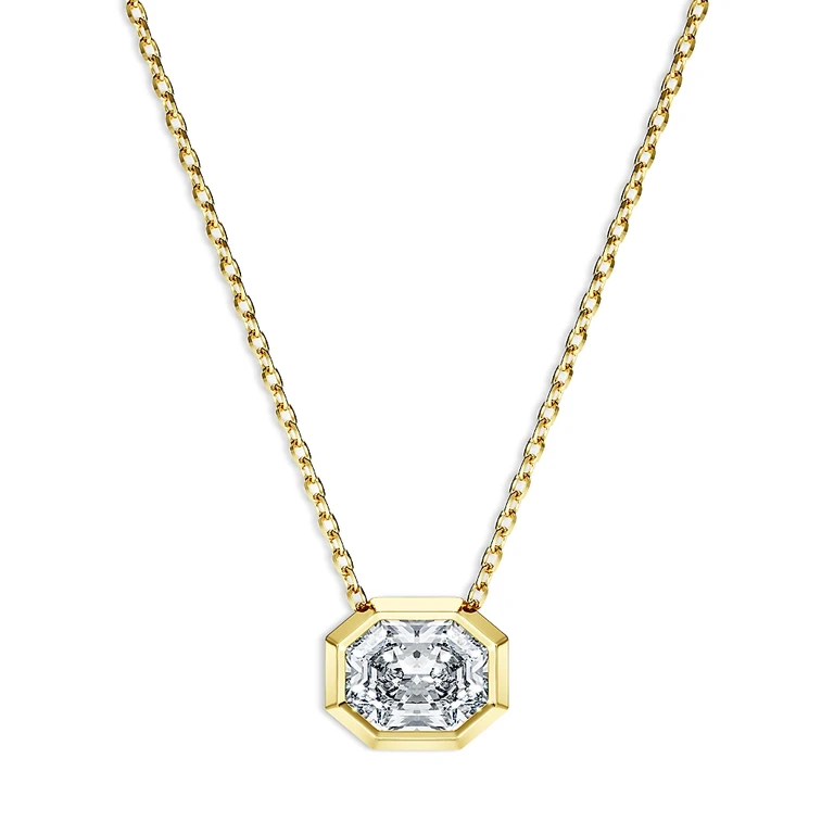 Swarovski Octagon Certified Lab Grown Diamond Pendant Necklace, 15.87-17.87