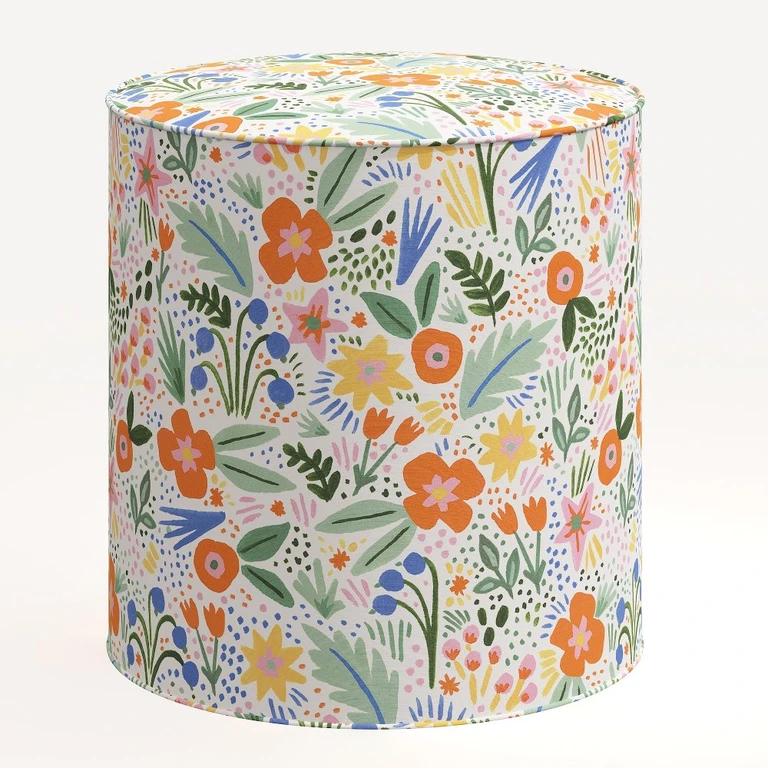 Billie Otomana Redonda Floral Multicolor