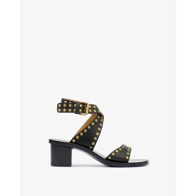 Sandales Jillin - Femme - Noir Et Doré - Taille40 - Isabel Marant