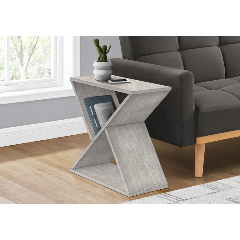 Dasha Contemporary Brown Narrow Accent Table