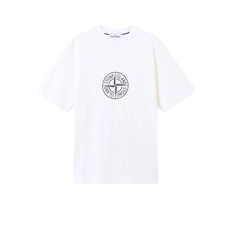 Stone Island T-shirt With all Around Compass Print