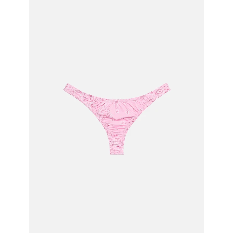 Mc2 Saint Barth Nalu Cheekiest Swim Briefs With Bandana Print Pink Bottom - Women