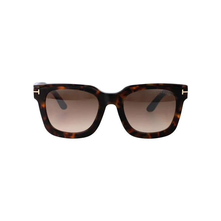 Tom Ford Leigh-02 Avana Scura / Marrone Specchiato Acetate Sunglasses - Women