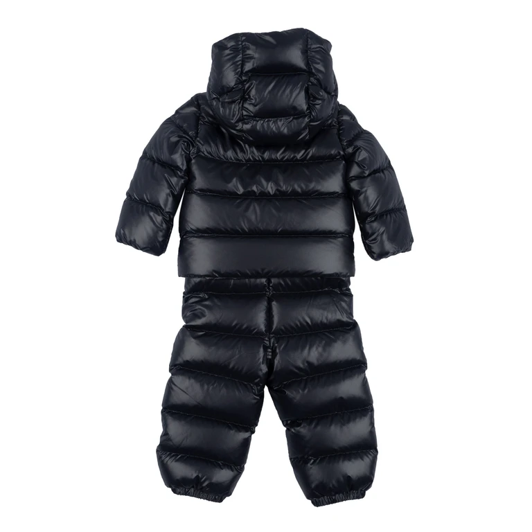 Moncler Baby Deidre Woven Clothing Ensemble Blue Overall - Kids