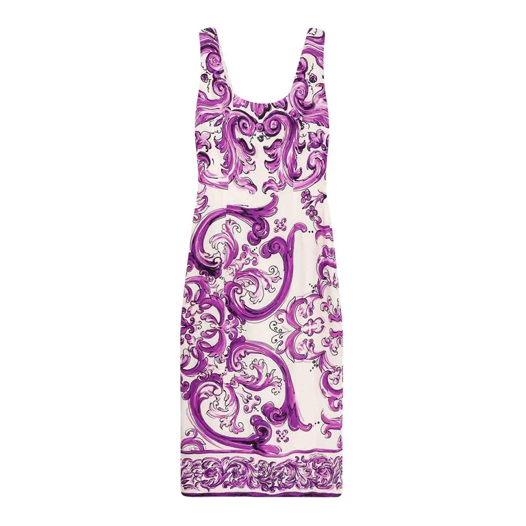 Dolce & Gabbana Maxi Robe - Violet