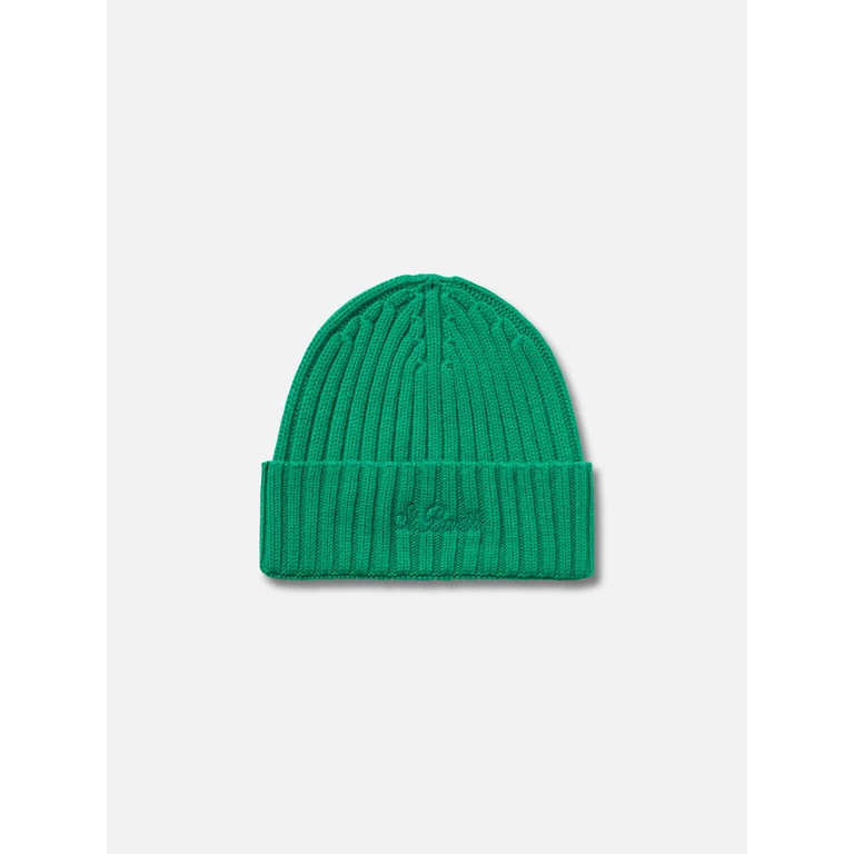 Mc2 Saint Barth Wengen Green Cashmere Blend Hat - Unisex