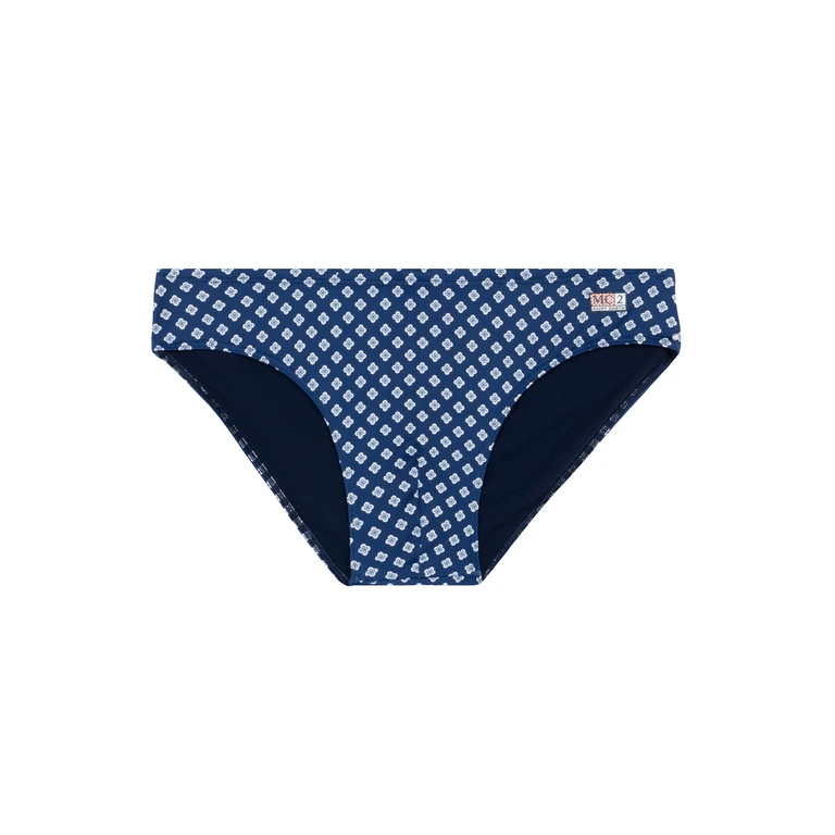 Mc2 Saint Barth Swim Briefs Cayo With Tie Print Blue Brief / Slip - Men