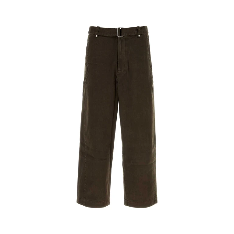 Entire Studios Brown Cotton Gully Pant Tobacco Exterior: Pantaloni - Men
