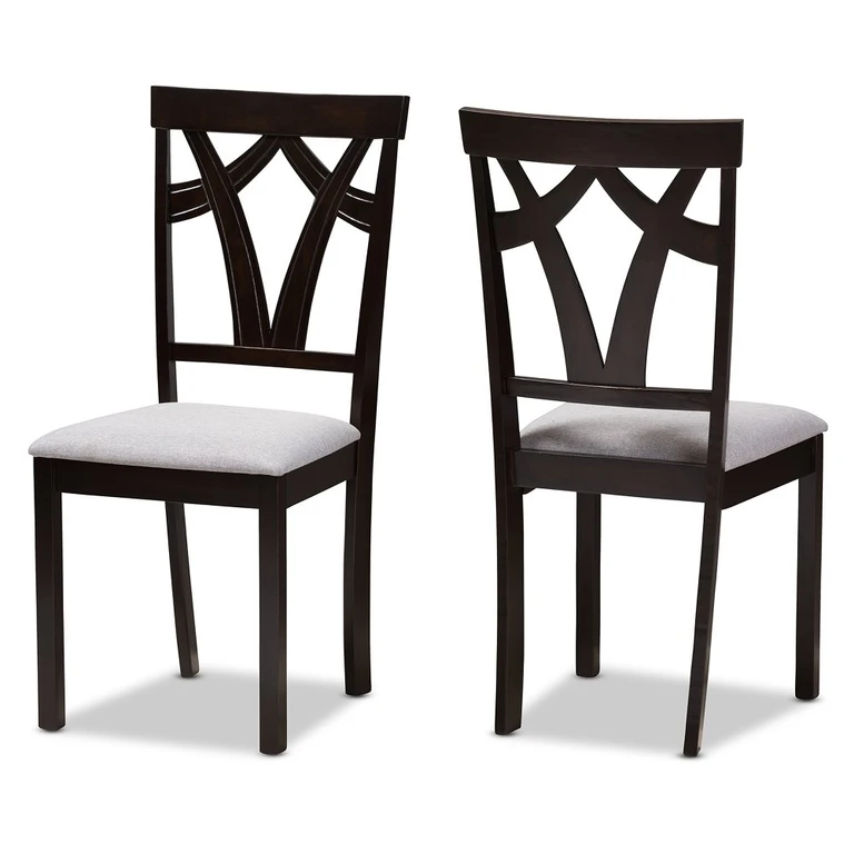 Sylvia Dark Brown Dining Room Chair (Set of 2)
