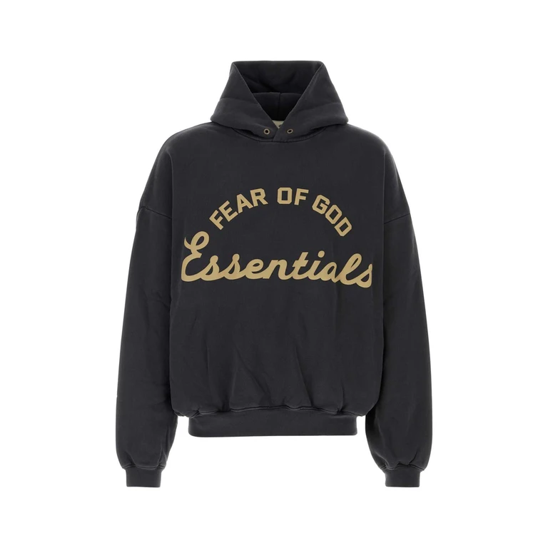 Fear Of God Essential Slate Cotton Oversize Sweatshirt Fadedblack Exterior: Felpe - Men
