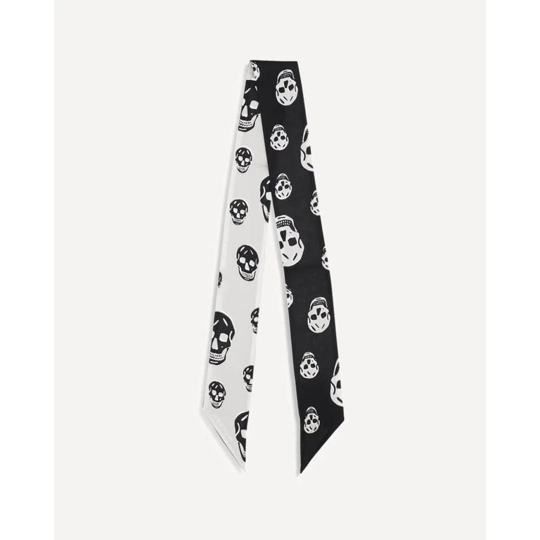 ALEXANDER McQUEEN Skull Ribbon Scarf Female UNI