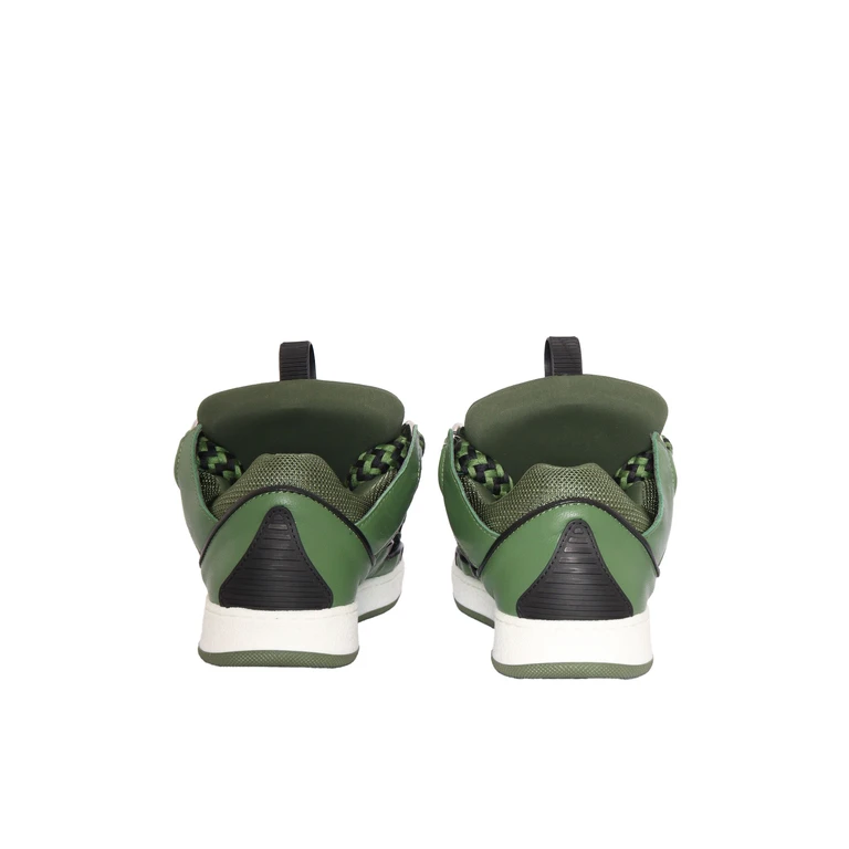 Lanvin Sneakers Green Leather Kid