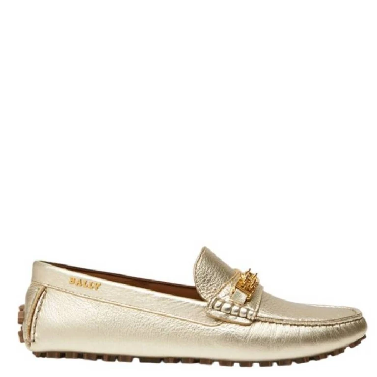 Bally Lezy 1851 Emblem Leather Drivers, Brand Size 36 ( US Size 5.5 )