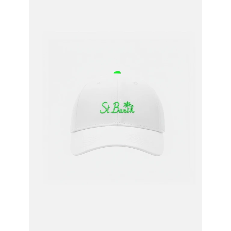 Mc2 Saint Barth Peter Jr Cap With St. Barth Embroidery White Hat - Unisex