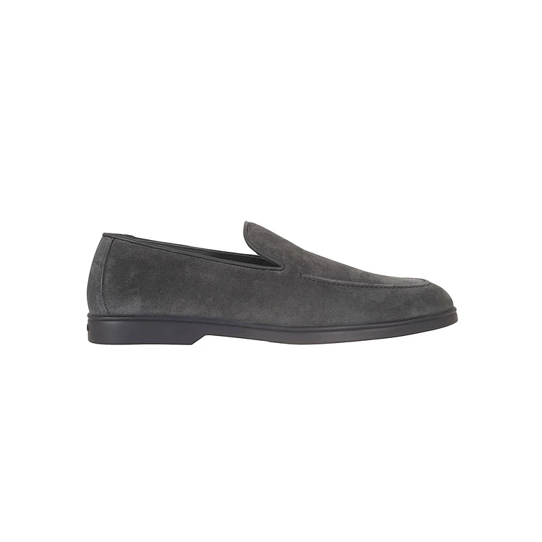 Doucal`S Mocassino Adler Blue Pelle Di Vitello; Calzature - Men
